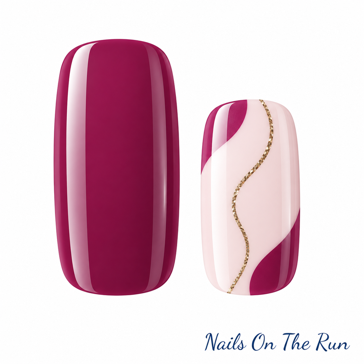 Semi Cured Gel Nail Wraps 636 | Salon Finish Nail Wraps UK