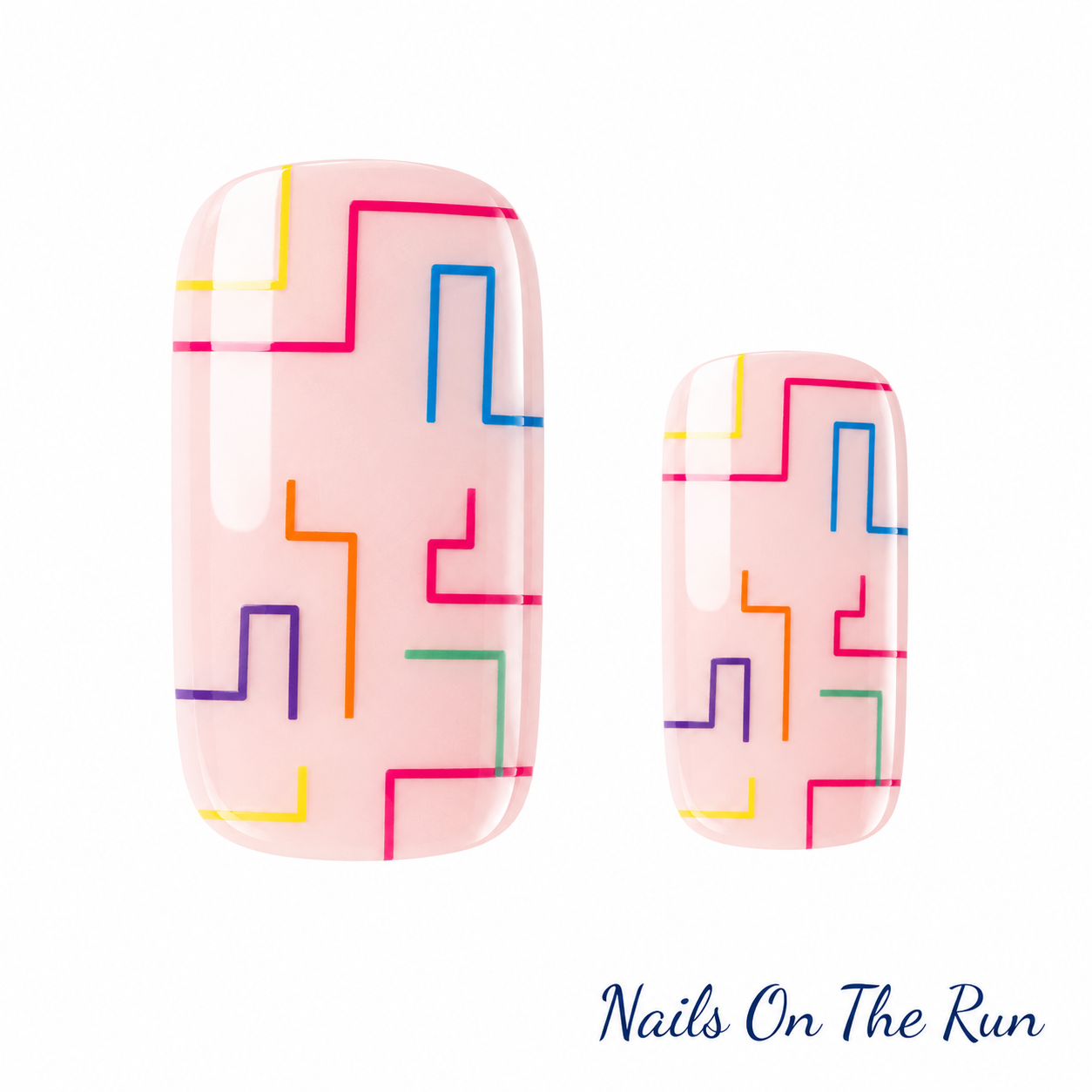 Semi Cured Gel Nail Wraps 344 | Salon Finish Nail Wraps UK - £5.00