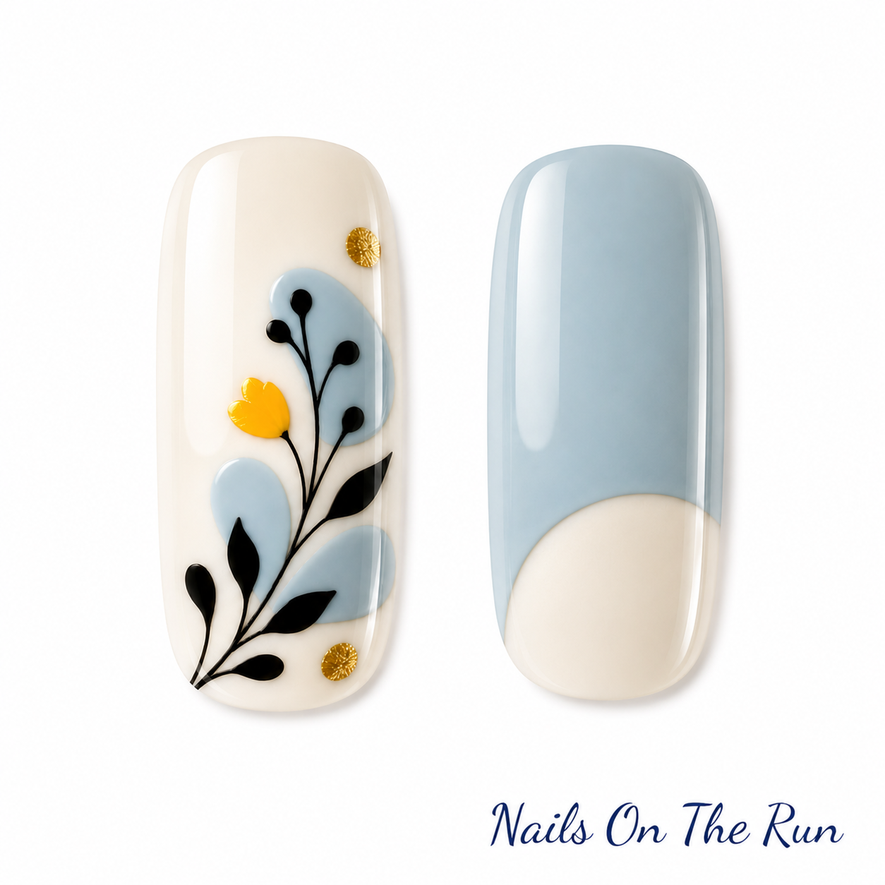 Semi Cured Gel Nail Wraps 019 | Salon Finish Nail Wraps UK - £5.00