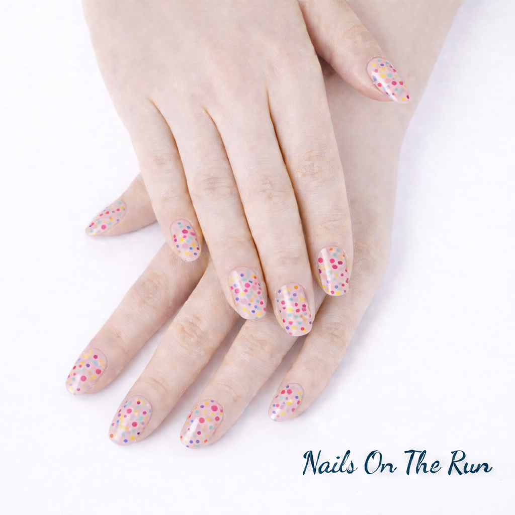 Semi Cured Gel Nail Wraps 076 | Salon Finish Nail Wraps UK