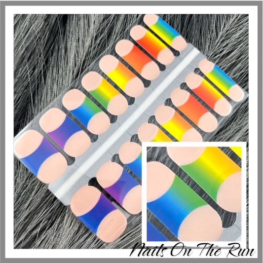 Rainbow Blend Nail Tips
