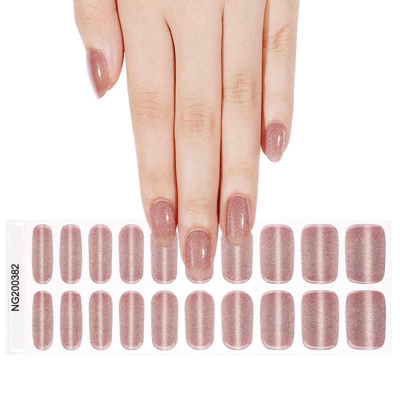 Semi Cured Gel Wraps 382 | Salon Finish Nail Wraps UK