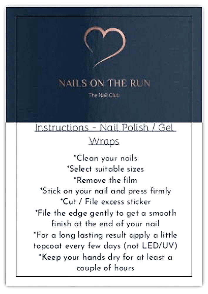 #nailsontherun #nail #nailwraps #gelwraps #beauty
