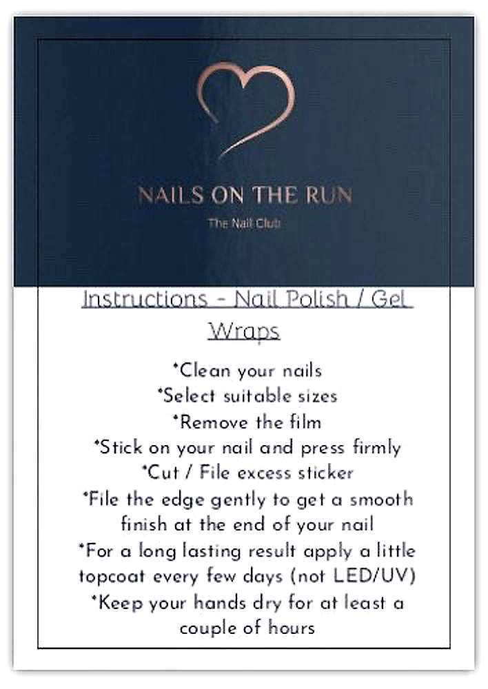 Gel Nail Wraps G213 | No Cure Gel Polish Nail Wraps UK - Slightly Transparent