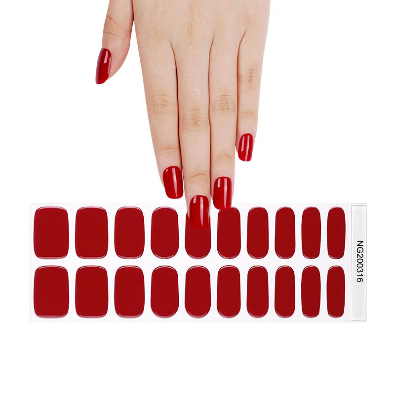 Semi Cured Gel Wraps 316 | Salon Finish Nail Wraps UK