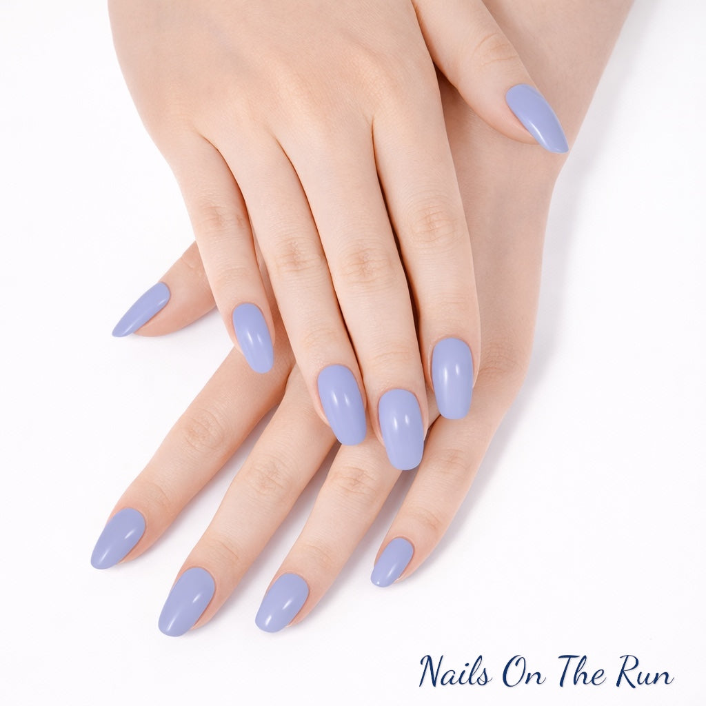 Semi Cured Gel Nail Wraps 688 | Salon Finish Nail Wraps UK (Lavender in Colour)