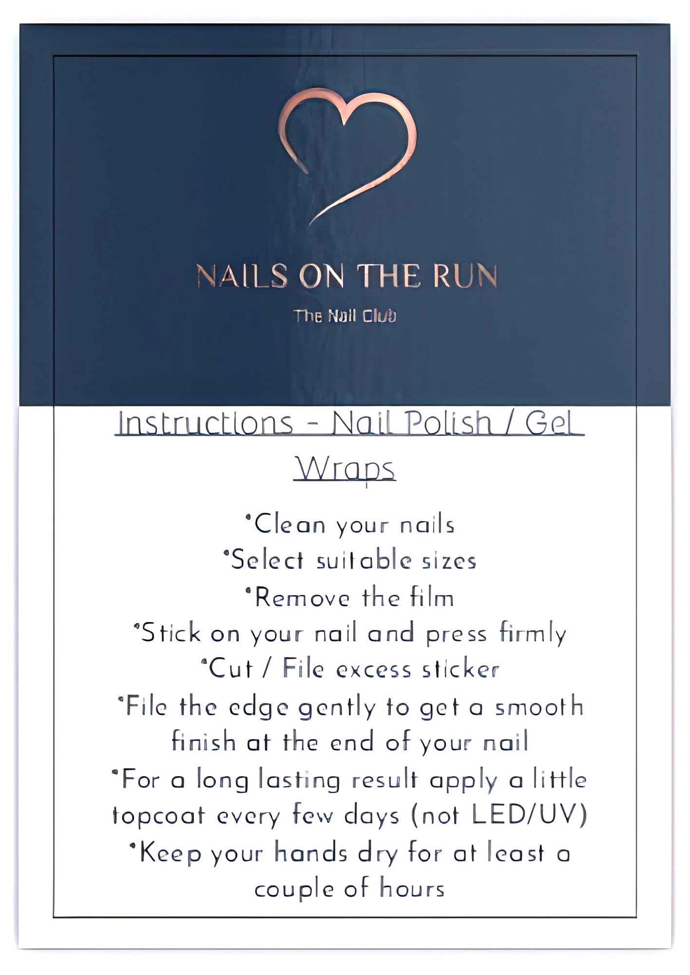 Nail Polish Wraps JK002 | Easy Apply Nail Stickers UK