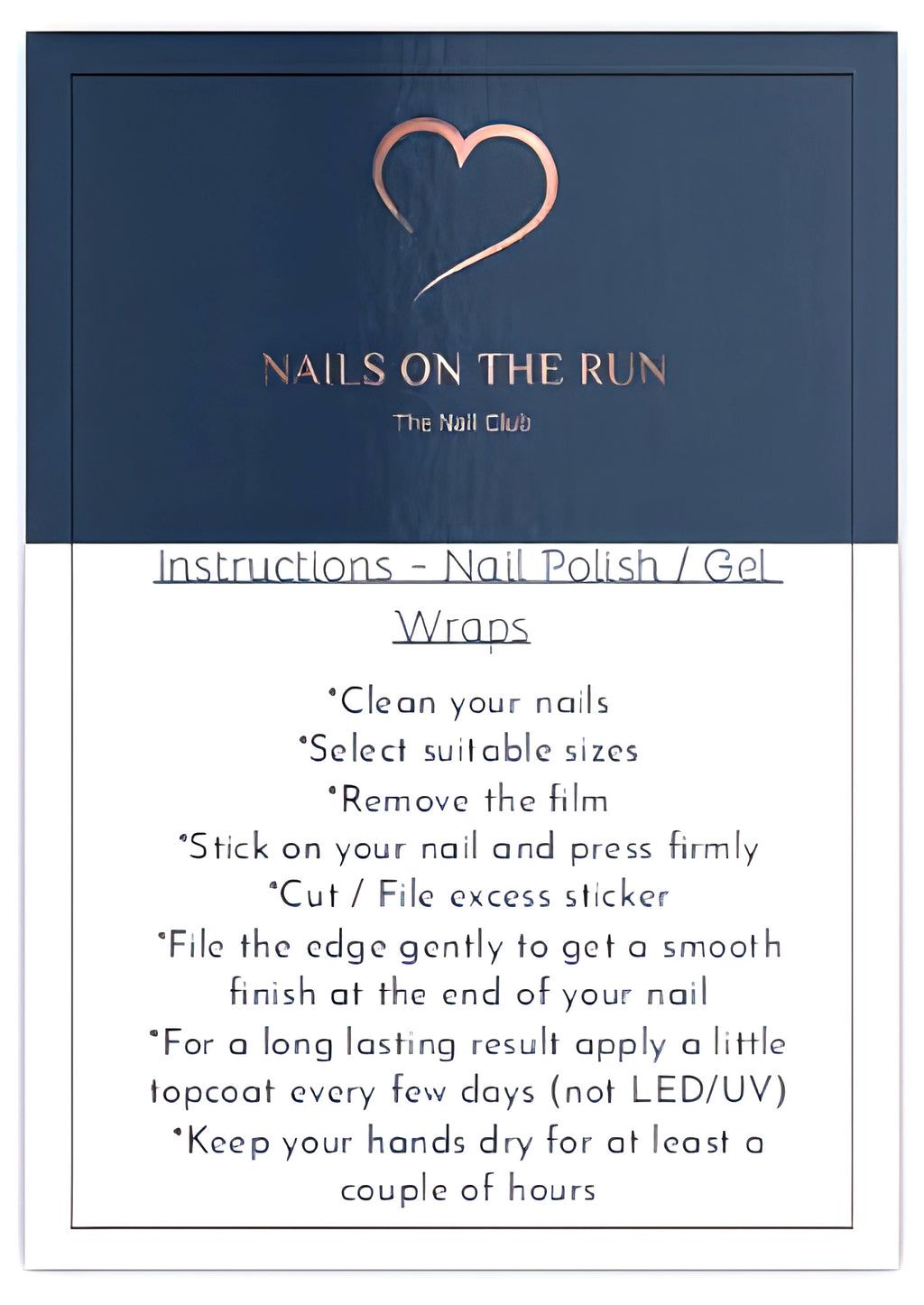 Gel Nail Wraps G018 | No Cure Gel Polish Nail Wraps UK