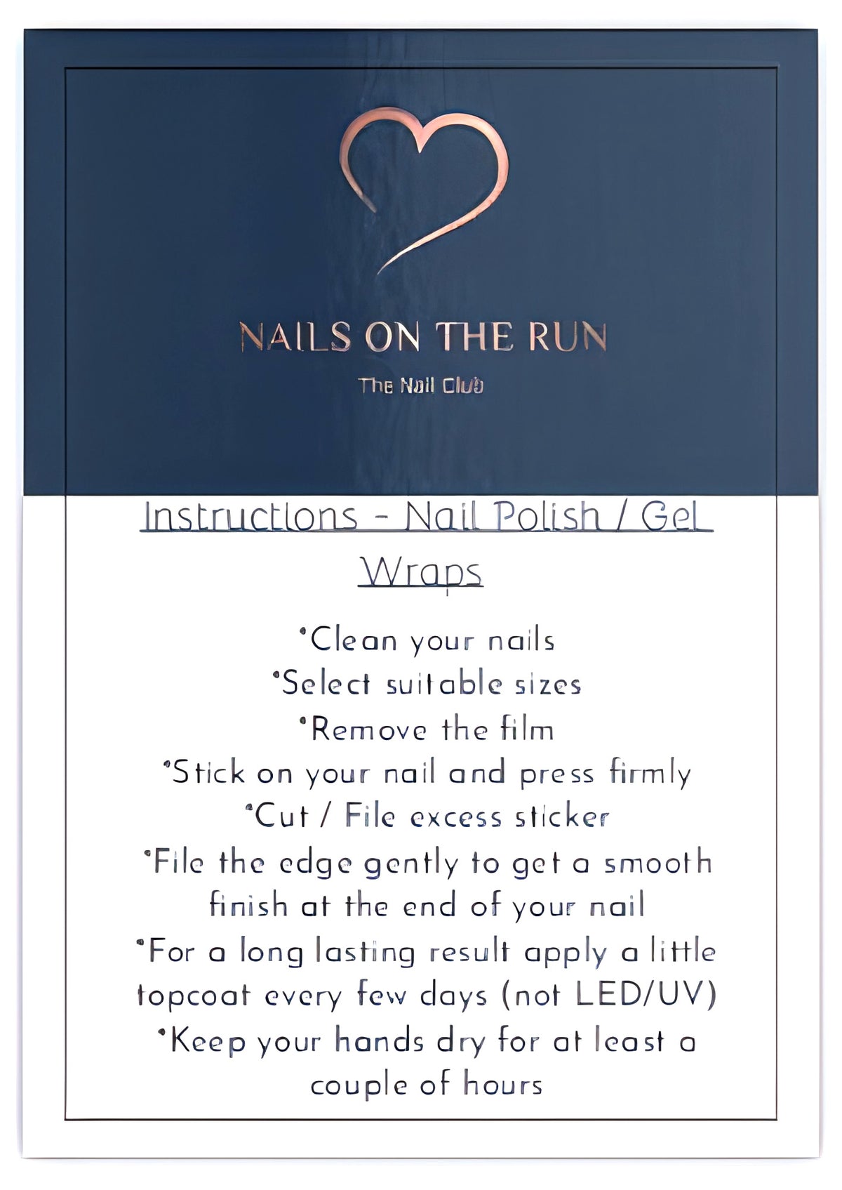 Gel Nail Wraps G018 | No Cure Gel Polish Nail Wraps UK