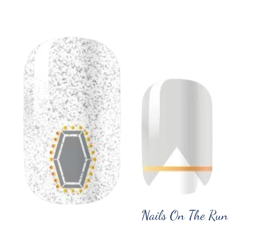 Nail Polish Wraps JK016 | Easy Apply Nail Stickers UK