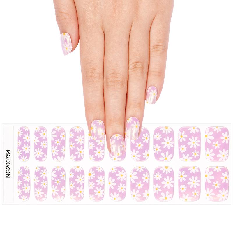 Semi Cured Gel Wraps 754 | Salon Finish Nail Wraps UK