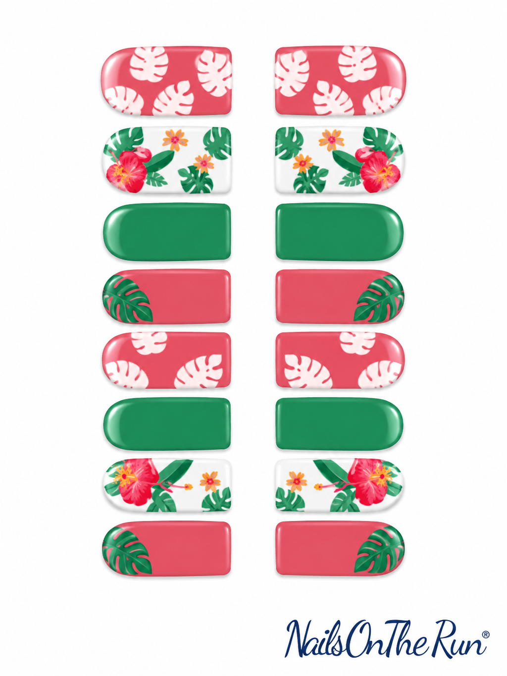 Nail Polish Toe Wraps T10 - Lighter pink than shown