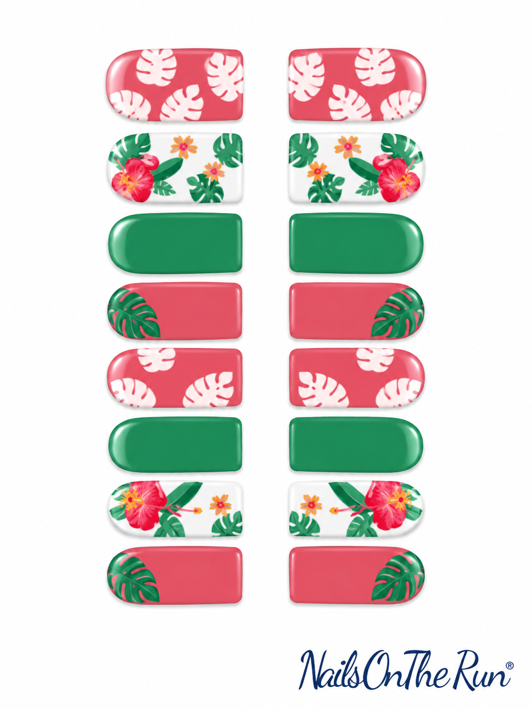 Nail Polish Toe Wraps T10 - Lighter pink than shown