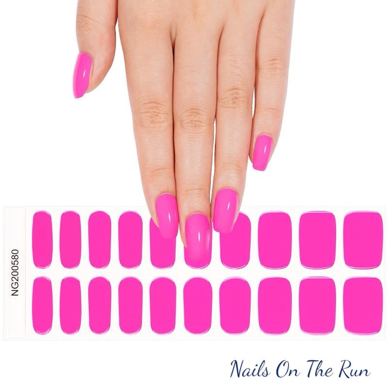 Semi Cured Gel Nail Wraps 580 | Salon Finish Nail Wraps UK