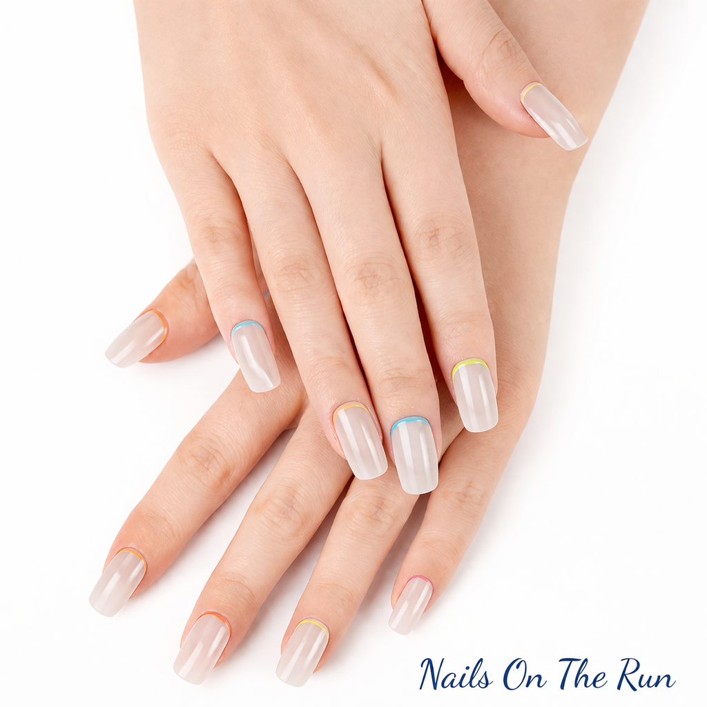 Semi Cured Gel Nail Wraps 146 | Salon Finish Nail Wraps UK