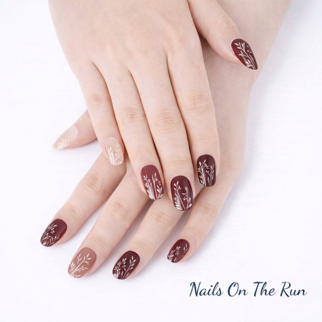 Semi Cured Gel Nail Wraps 162 | Salon Finish Nail Wraps UK