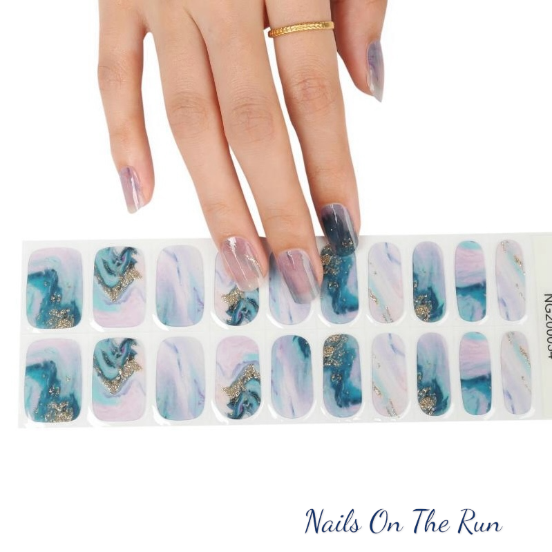 Semi Cured Gel Nail Wraps 034 | Salon Finish Nail Wraps UK