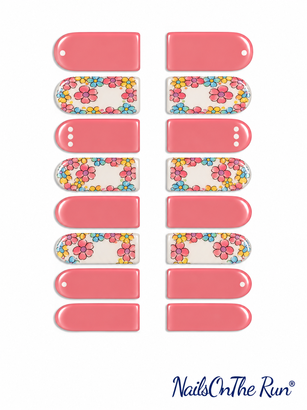 Nail Polish Toe Wraps T25 - Lighter Pink than shown