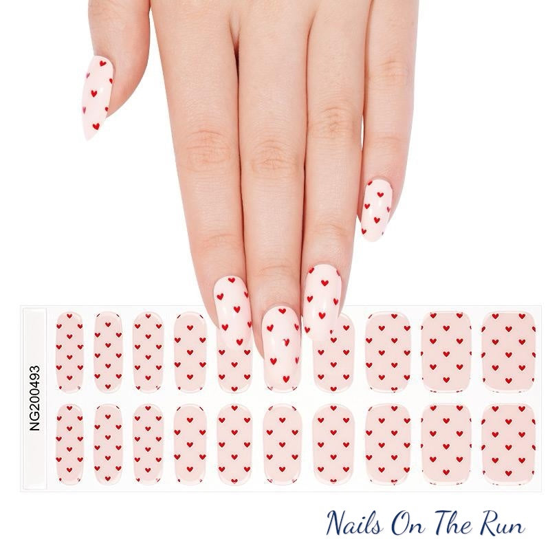Semi Cured Gel Nail Wraps 493 | Salon Finish Nail Wraps UK