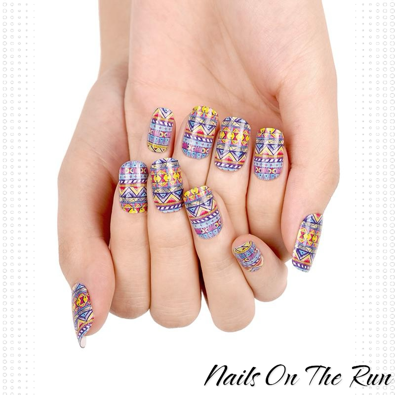 Semi Cured Gel Nail Wraps 285 | Salon Finish Nail Wraps UK