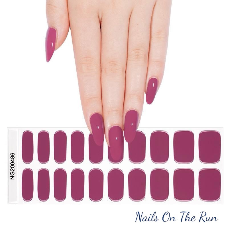 Semi Cured Gel Nail Wraps 486 | Salon Finish Nail Wraps UK
