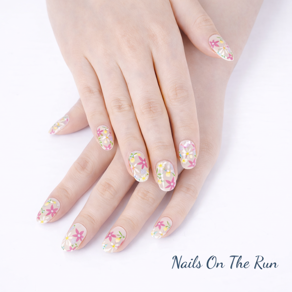 Semi Cured Gel Nail Wraps 157 | Salon Finish Nail Wraps UK