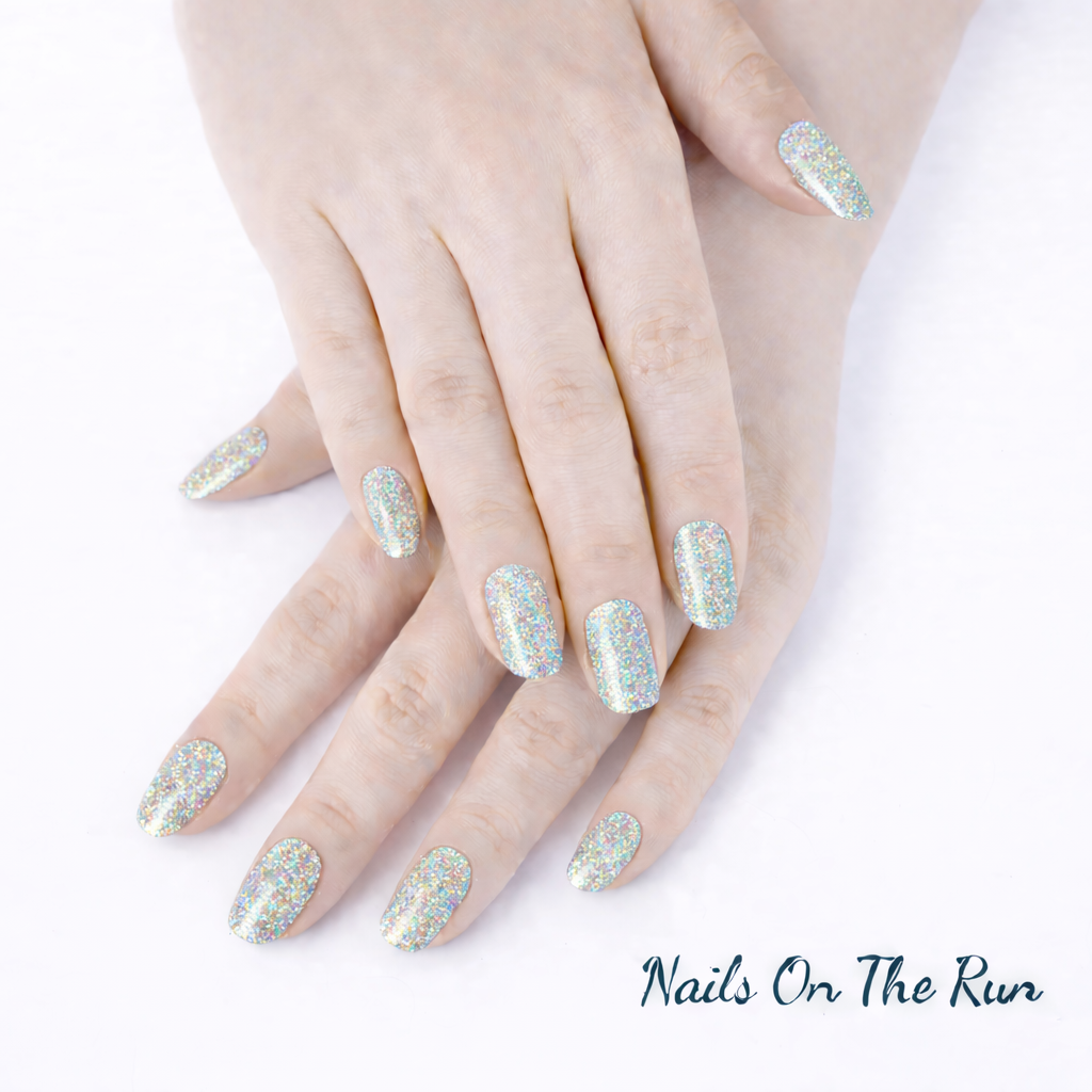 Semi Cured Gel Nail Wraps 128 | Salon Finish Nail Wraps UK