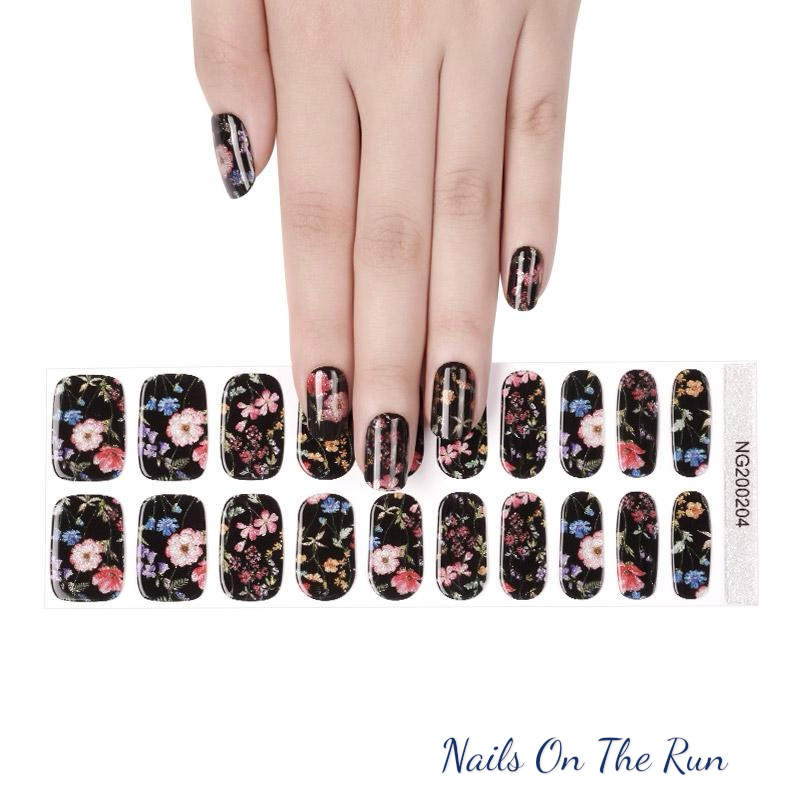 Semi Cured Gel Nail Wraps 204 | Salon Finish Nail Wraps UK