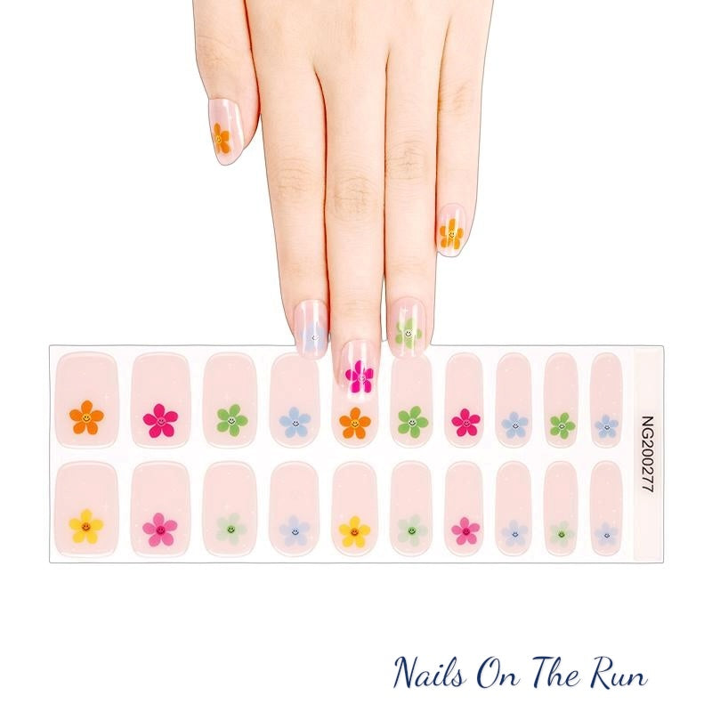 Semi Cured Gel Nail Wraps 277 | Salon Finish Nail Wraps UK