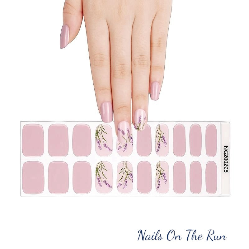 Semi Cured Gel Nail Wraps 298 | Salon Finish Nail Wraps UK