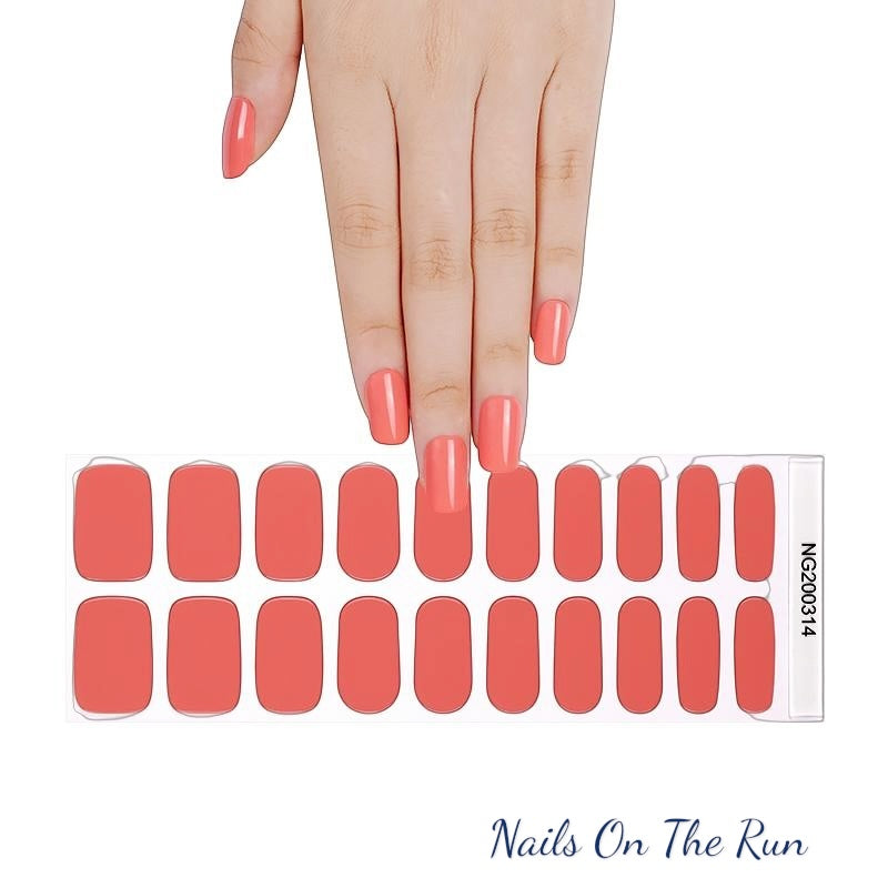 Semi Cured Gel Nail Wraps 314 | Salon Finish Nail Wraps UK