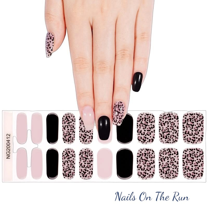 Semi Cured Gel Nail Wraps 412 | Salon Finish Nail Wraps UK