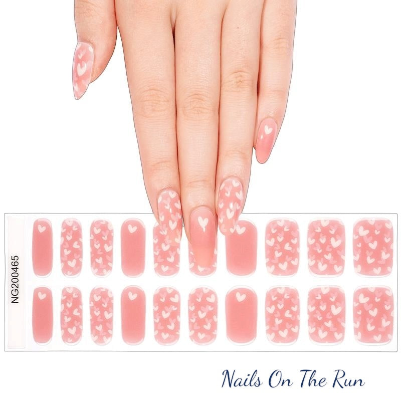 Semi Cured Gel Nail Wraps 465 | Salon Finish Nail Wraps UK