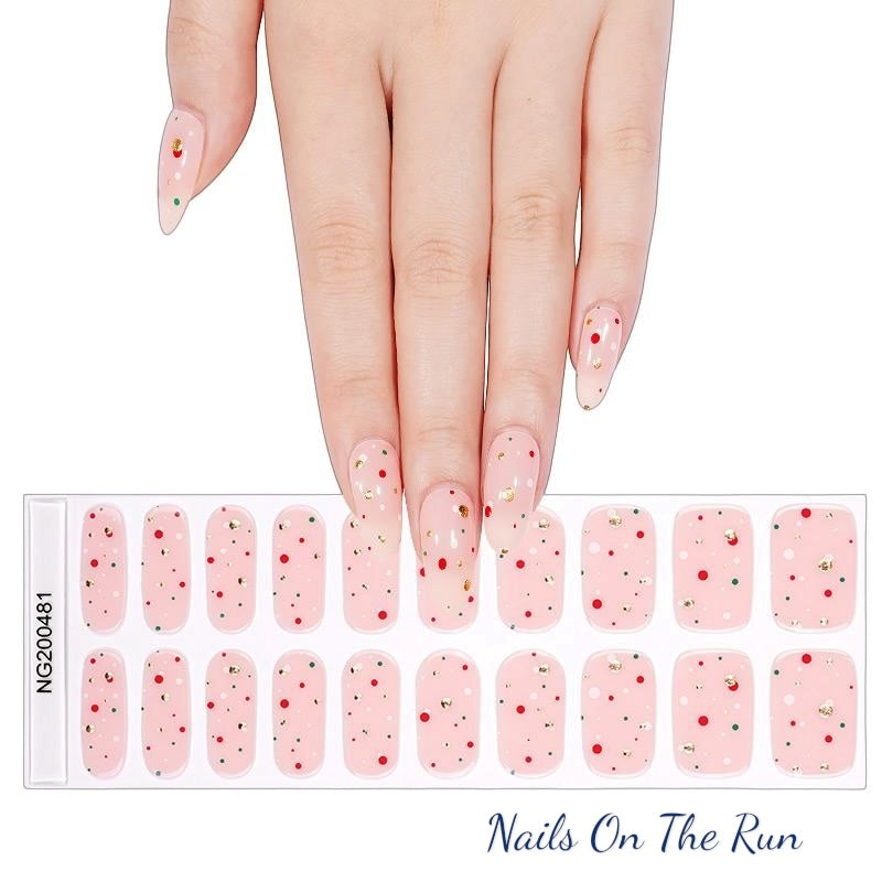Semi Cured Gel Nail Wraps 481 | Salon Finish Nail Wraps UK