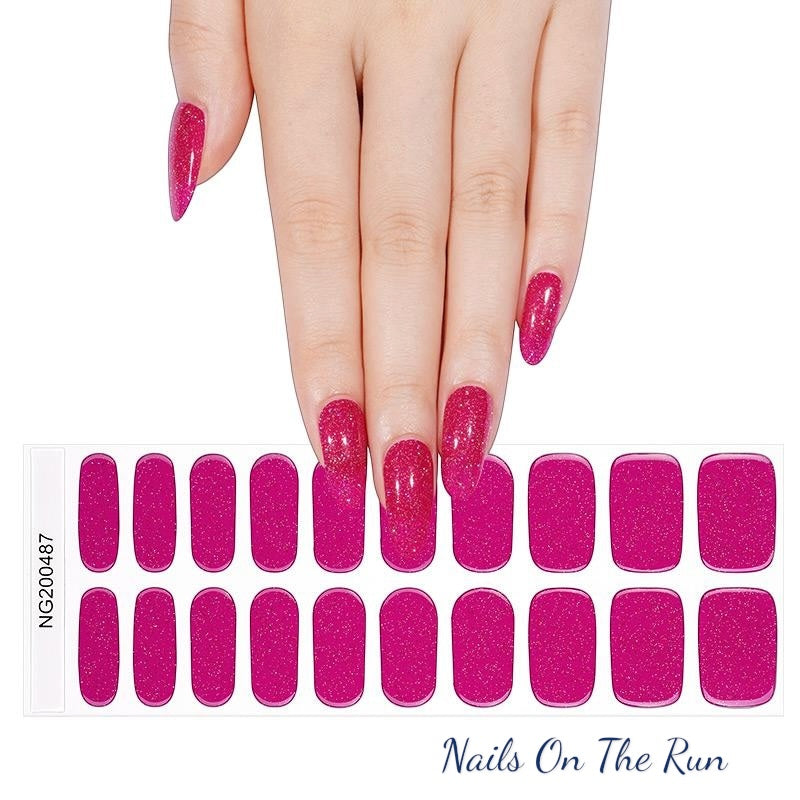 Semi Cured Gel Nail Wraps 487 | Salon Finish Nail Wraps UK