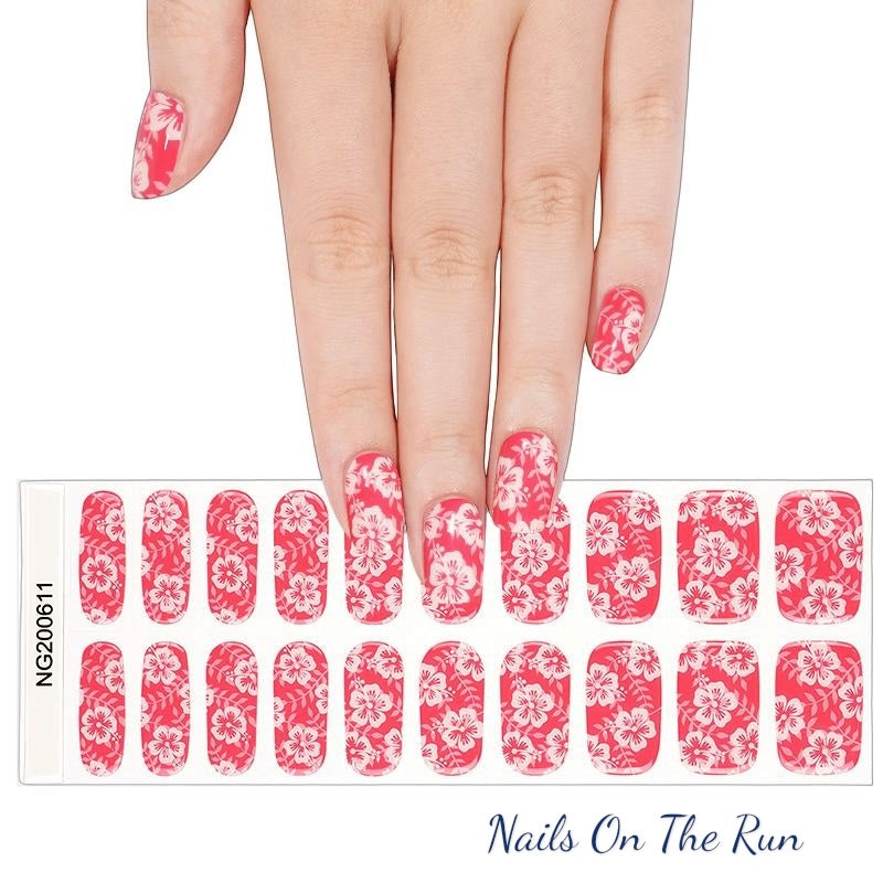 Semi Cured Gel Nail Wraps 611 | Salon Finish Nail Wraps UK