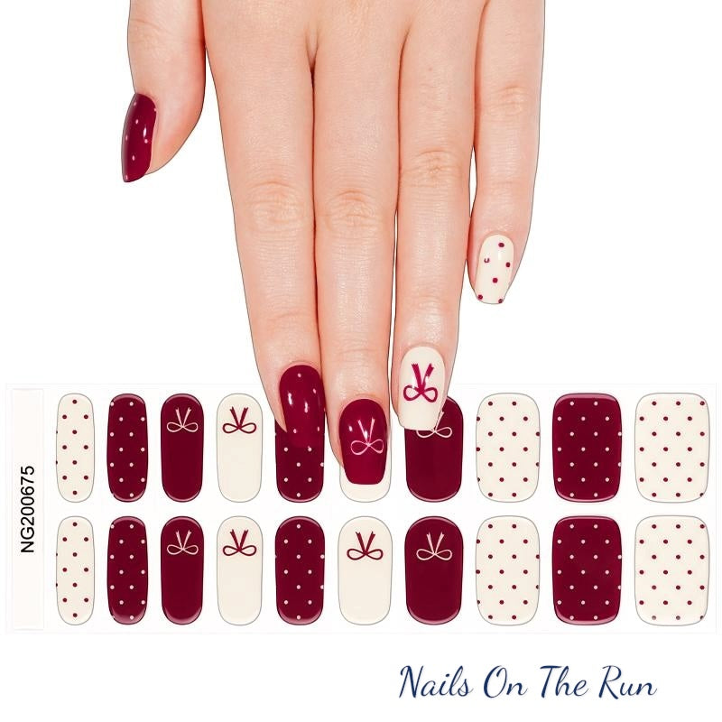 Semi Cured Gel Nail Wraps 675 | Salon Finish Nail Wraps UK