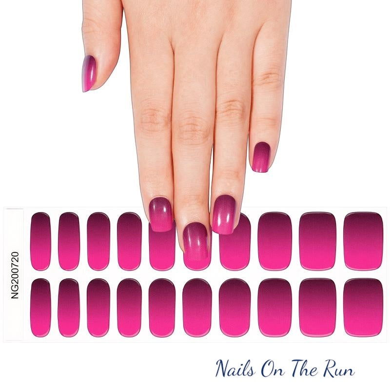 Semi Cured Gel Nail Wraps 720 | Salon Finish Nail Wraps UK