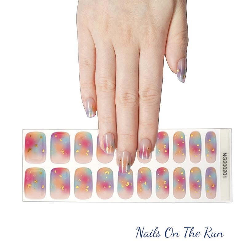 Semi Cured Gel Nail Wraps 201 | Salon Finish Nail Wraps UK