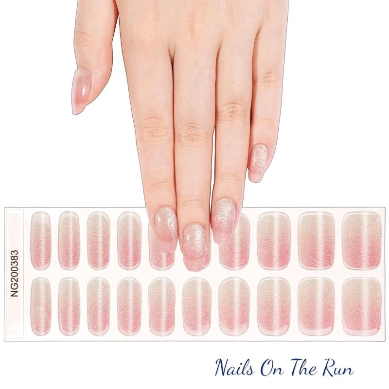 Semi Cured Gel Nail Wraps 383 | Salon Finish Nail Wraps UK