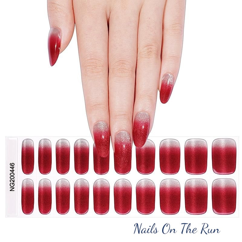 Semi Cured Gel Nail Wraps 446 | Salon Finish Nail Wraps UK