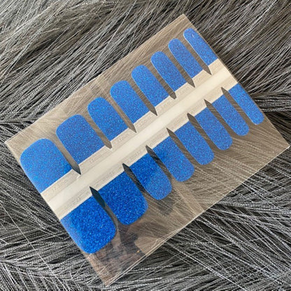 Royal Blue Glitter Toe Wraps